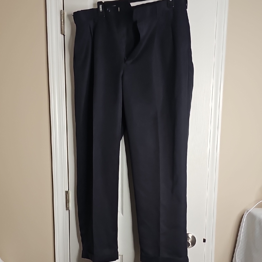 Perry Ellis America‎ Men's Navy Dress Pants 34 X 30 100% Polyester Soft Material